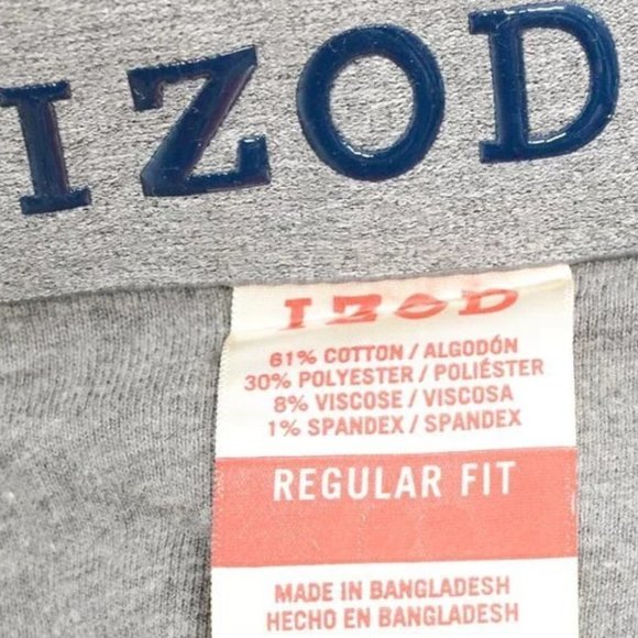 GRAY - Izod Men's Stretch 5 Pocket Regular Fit Jeans - Picture 11 of 11